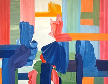 Painting, Moje Assefjah, Geometrical Dance, 2024, 78362