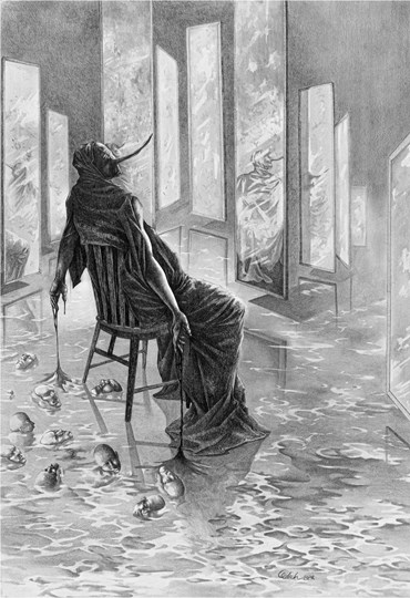 Drawing, Payam Qelichy, Let the Fear Wash Over You, 2024, 74963