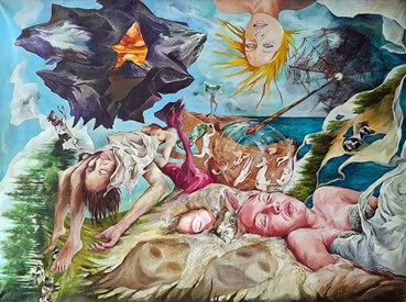 Painting, Saghar Daeiri, Sun of Beach, 2025, 78543