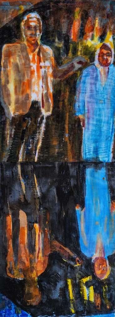 Painting, Malahat MohebKhah, Perpendicular Parents, 2023, 76724