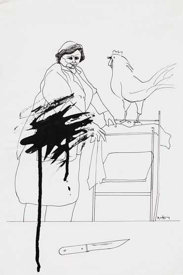 Drawing, Alireza Espahbod, Untitled, 1972, 57172