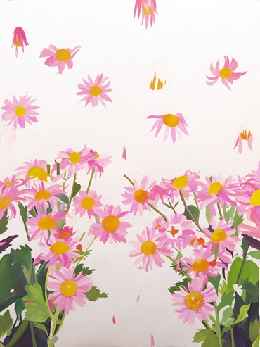 Painting, Mozhan Yaghoubi, Hovering Like Sweet Rain of Pink Petals, 2022, 68672