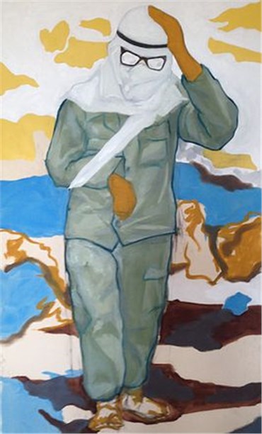 Painting, Armand Kazem, Wounded Man, 2017, 30517
