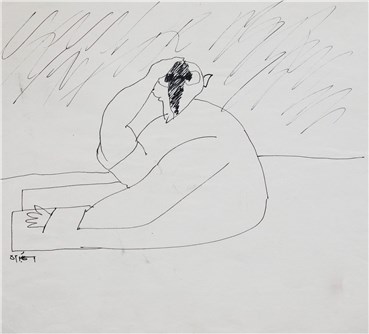 Drawing, Alireza Espahbod, Untitled, 1973, 22093