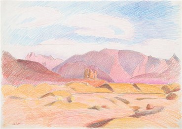 Painting, The Late Ali Golestaneh, Yazd, Deh-e Bala, 1988, 37346