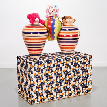 Installation, Hadi Falapishi, Young And Clueless (Dog, Bunny, Bear), 2021, 77504