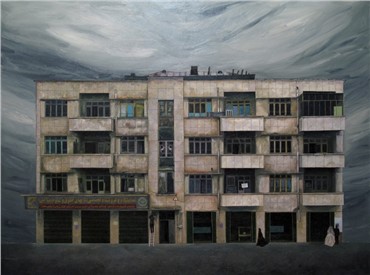 Painting, Javad Modaresi, Darwazeh Dowlat, 2010, 741