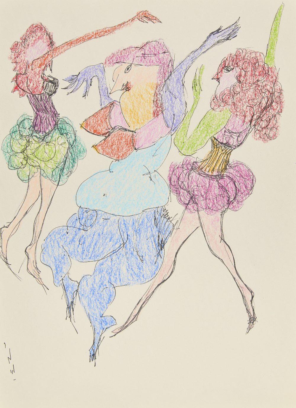 Ardeshir Mohassess, Untitled, Dancers, 0