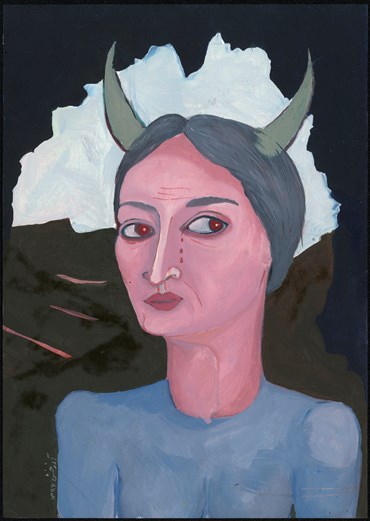 Painting, Azarakhsh Asgari, Self Portrait, 2017, 79339