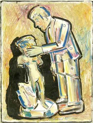 , Viola Frey, Rbot Man and Sculpture, 1980, 23833