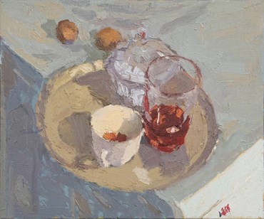 Rasoul Akbarlou, Still Life with Tea Tray, 2021, 0