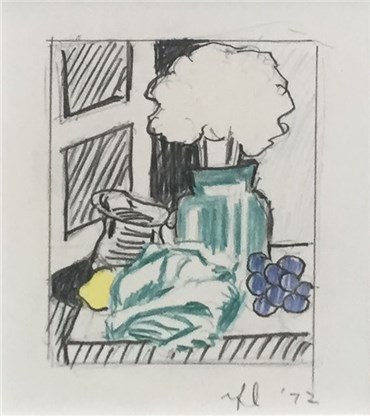 , Roy Lichtenstein, Drawing for Still Life with Cabbage, 1972, 23835