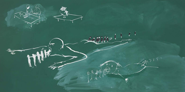 Tala Madani, Blackboard (Further Education), 2021, 0