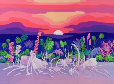 Painting, Iman Ebrahimpour, At Dusk, 2024, 77191