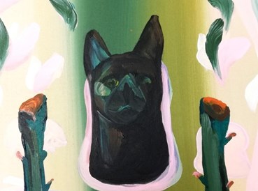 Painting, Bahareh Babaei, Black Cat, , 67730