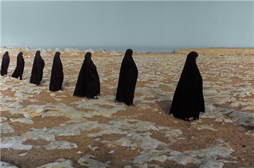 Photography, Shirin Neshat, Women in a Line, 1999, 5913