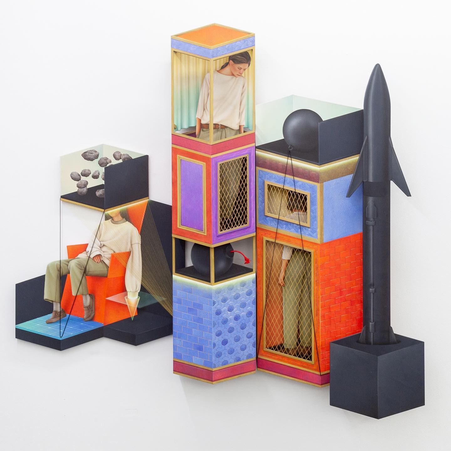 Arghavan Khosravi, The Burden of Thoughts, 2022