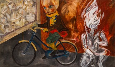 Painting, Golnar Tabibzadeh,  Pandora's Box, 2012, 73456