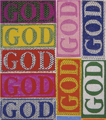 Painting, Farhad Moshiri, Color of God, 2011, 5352