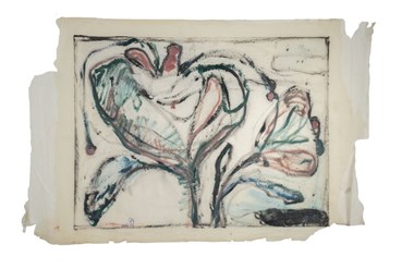 Painting, Ofogh Hosseini, Flower, 2023, 80692