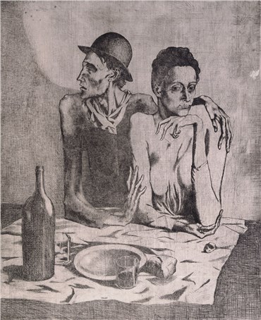 Print and Multiples, Pablo Picasso,  Le Repas Frugal (The Frugal Repast), 1904, 24014