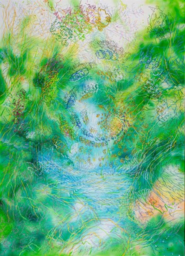 Painting, Maryam Farshad, Waterfall – Sightly, 2021, 57901
