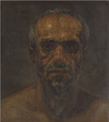 Painting, Fereidoun Ghafari, Self Portrait, 2014, 18249