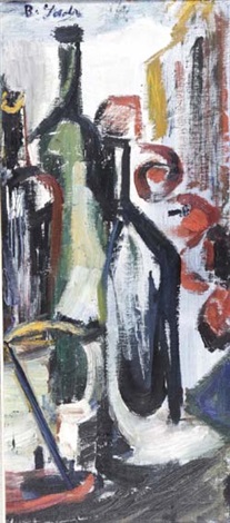 Behjat Sadr, Still Life with Wine Bottles, 0