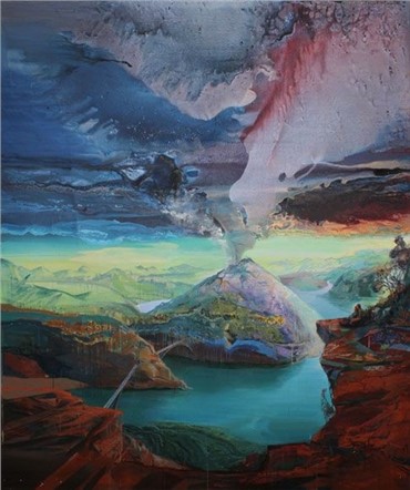 Painting, Mehdi Farhadian, Productive Landscape, 2010, 7011