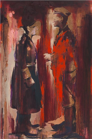 Painting, Amirhossein Zanjani, Face to Face, 2017, 16687