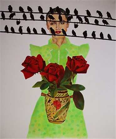 Painting, Nasrin Barekat, Untitled, 2015, 2068