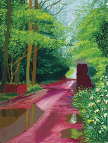 , David Hockney, The Arrival of Spring in Woldgate, East Yorkshire in 2011 (twenty eleven) - 11 May 2011, 2011, 62173