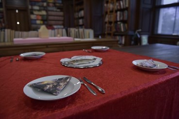 Installation, Ahoo Maher, Dinner in the Library, 2017, 61161