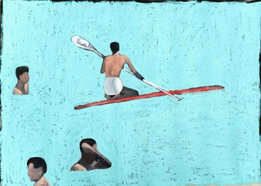Painting, Makan Negahban, Paddle, 2024, 80314
