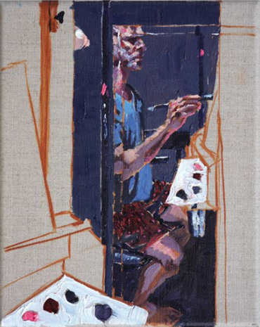 Painting, Dana Nehdaran, Pink on Palette, 2024, 73708