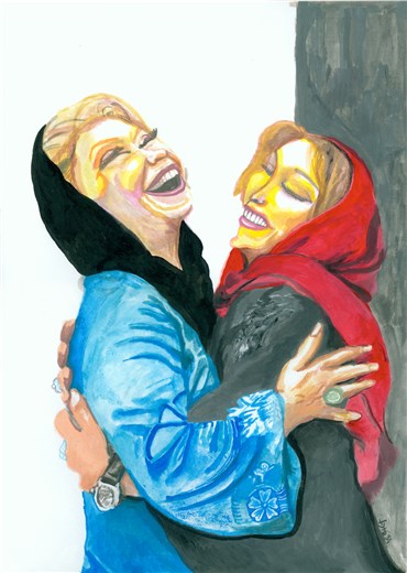 Painting, Sadra Baniasadi, Laughter (Khande), 2019, 22627