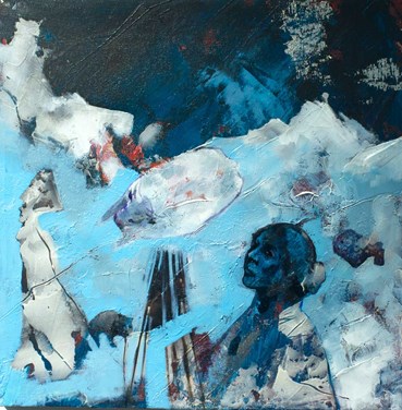 Painting, Shokoufeh Karimi, Garden and Snow 1, 2022, 58088