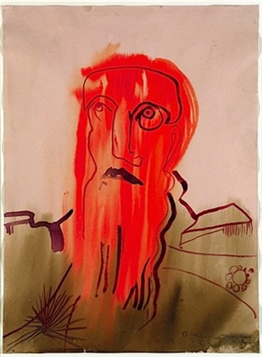 Works on paper, Rokni Haerizadeh, Portrait d'homme en colère (Portrait of Angry Man), 2006, 4400