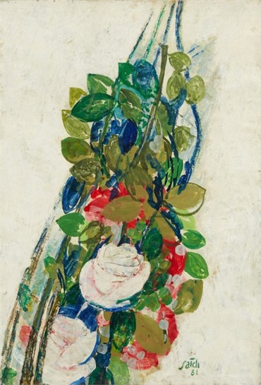 Painting, Abolghasem Saidi, Composition with Roses, 1961, 17316