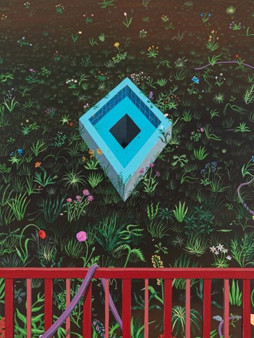 Painting, Azadeh Nia, Fountain, 2024, 75260