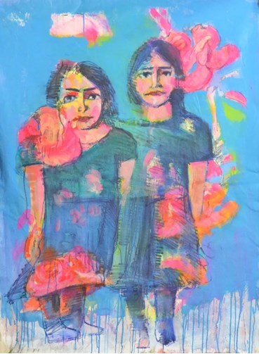 Painting, Shahram Karimi, Sisters, , 52587