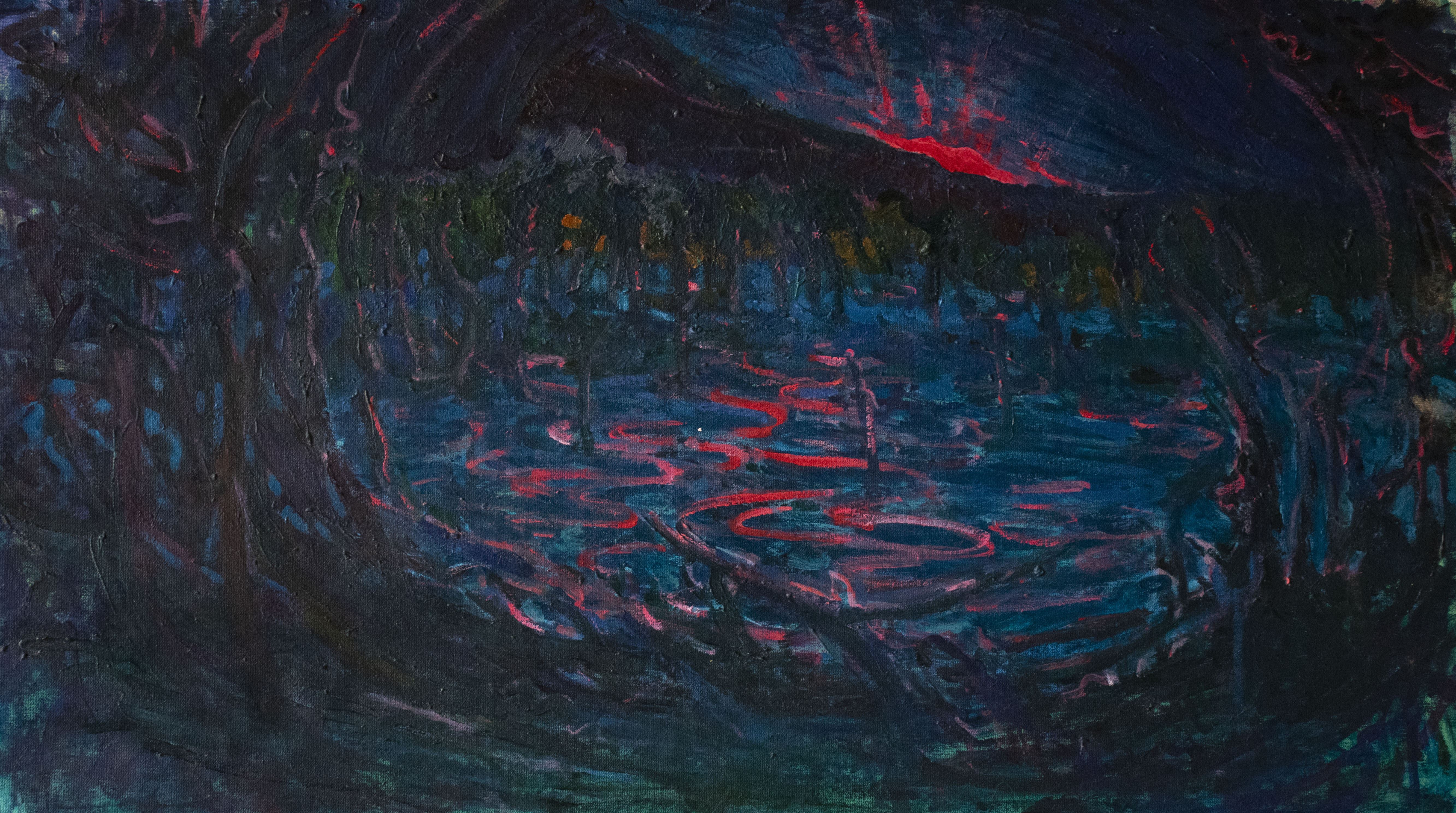 Afra Farahnak, Sunset on Ghosts Lake, 2025