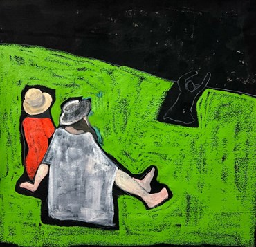 Painting, Makan Negahban, Lecture on the field, 2024, 80307