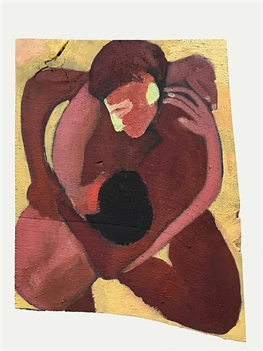 Painting, Kimia Ferdowsi Kline, Wrestlers, 2019, 23674