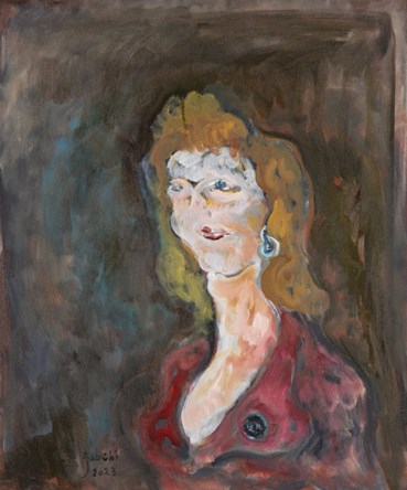 Painting, Hoseinali Zabehi, Um Aeil Aveugle, 2023, 64869