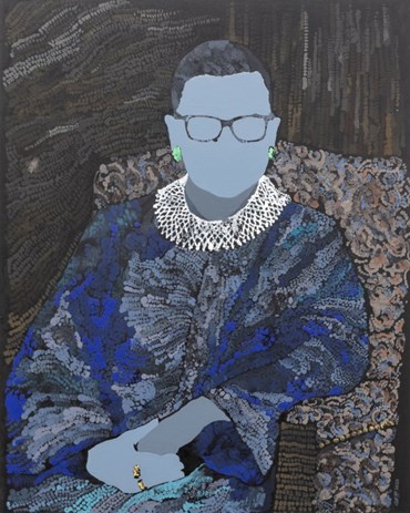 Painting, Roshanak Aminelahi, Ruth Bader Ginsburg, 2023, 68147