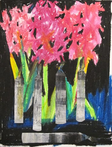 Painting, Maryam Amirvaghefi, Look at My Homesick Candles and Hyacinths, 2020, 42090