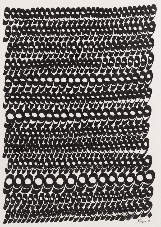 Charles Hossein Zenderoudi, Untitled, 1969