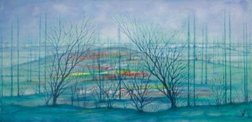 Painting, Hossein Mahjoubi, Tranquility in Pure Nature, 2020, 77319