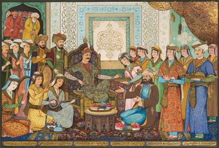 حسین طاهرزاده بهزاد تبریزی، شاه‌شجاع و حافظ، 1333